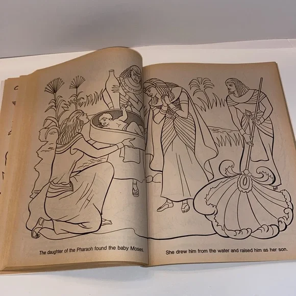 Vintage 1991 The Bible Coloring Book Pictures Old and Testament - - Picture 9 of 15